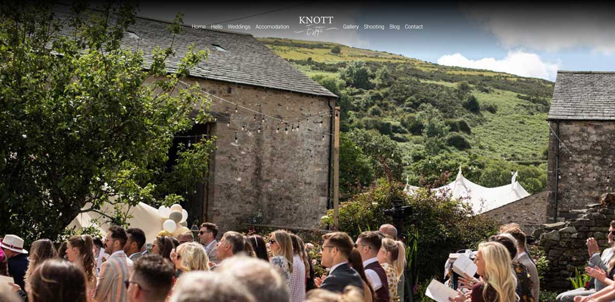 Knott Estate homepage screenshot